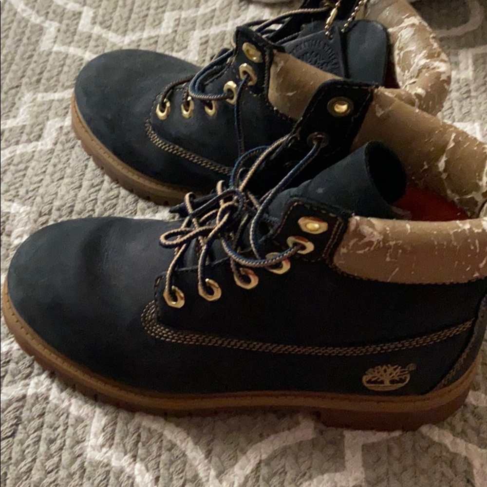 timberlands (navy blue)